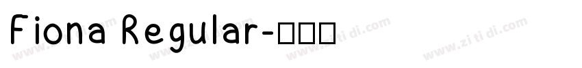 Fiona Regular字体转换